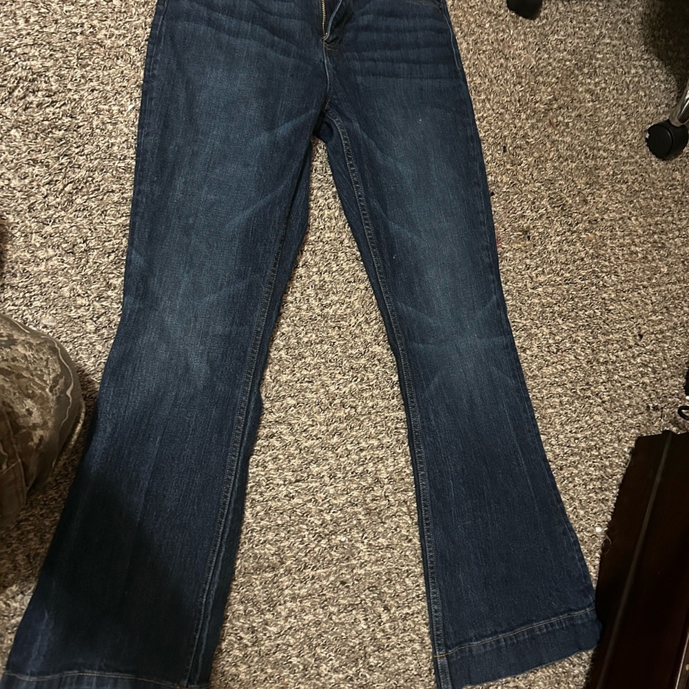 Kimes Ranch Blue Flare Wide Leg Jeans